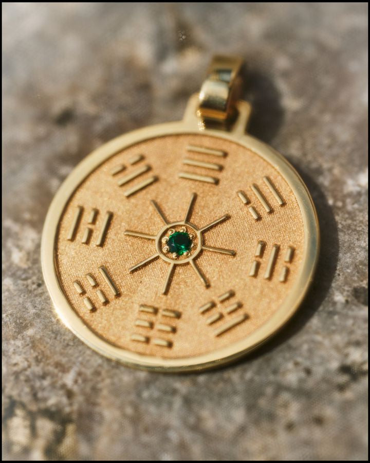 Initiation Necklace w Emerald