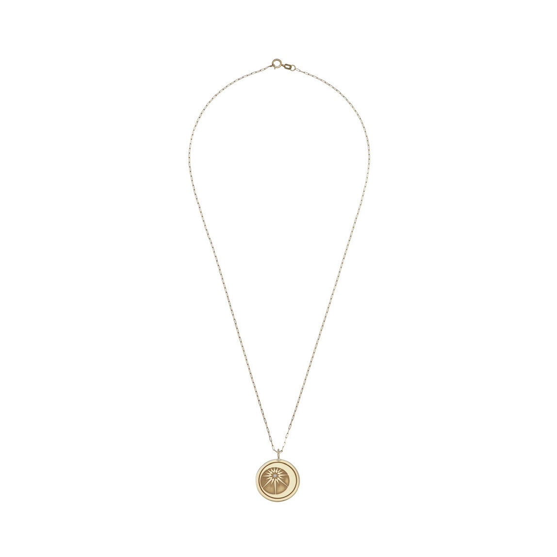 CRESCENT MOON&THE SUN Diamond Necklace