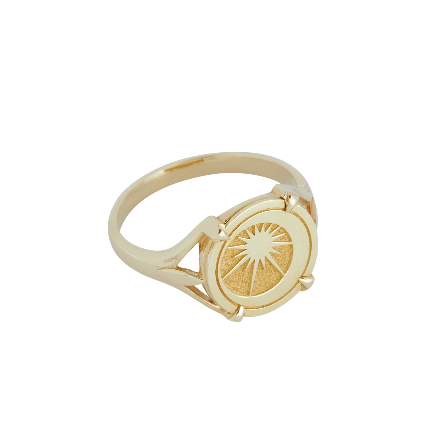 CRESCENT MOON&THE SUN Posy Ring