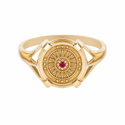Core Posy Ring w Ruby