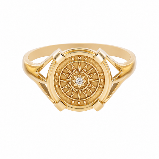 Core Posy Ring w Diamond